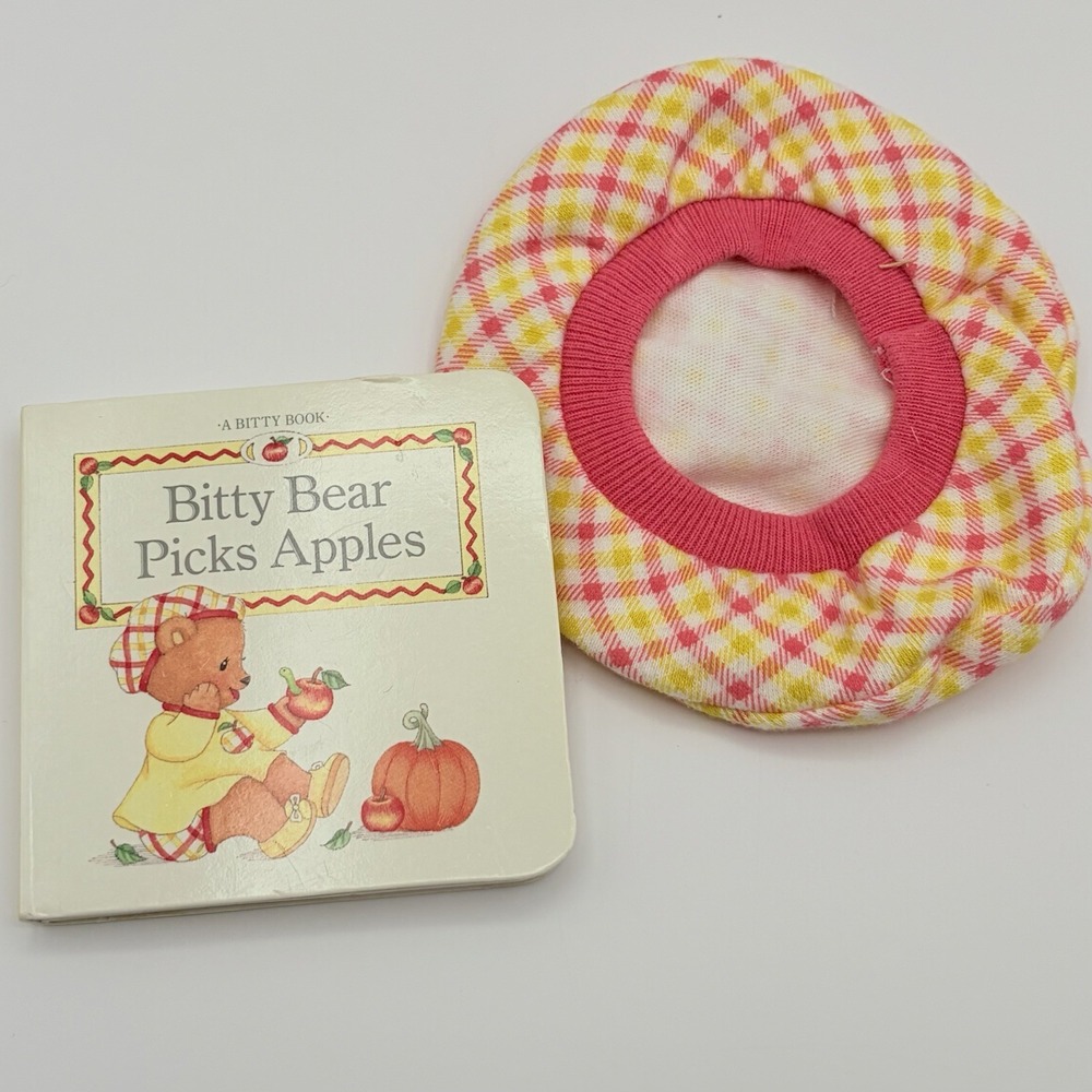 Bitty Baby Collection - BTS - Bitty Bear Picks Apples Hat & Book Only